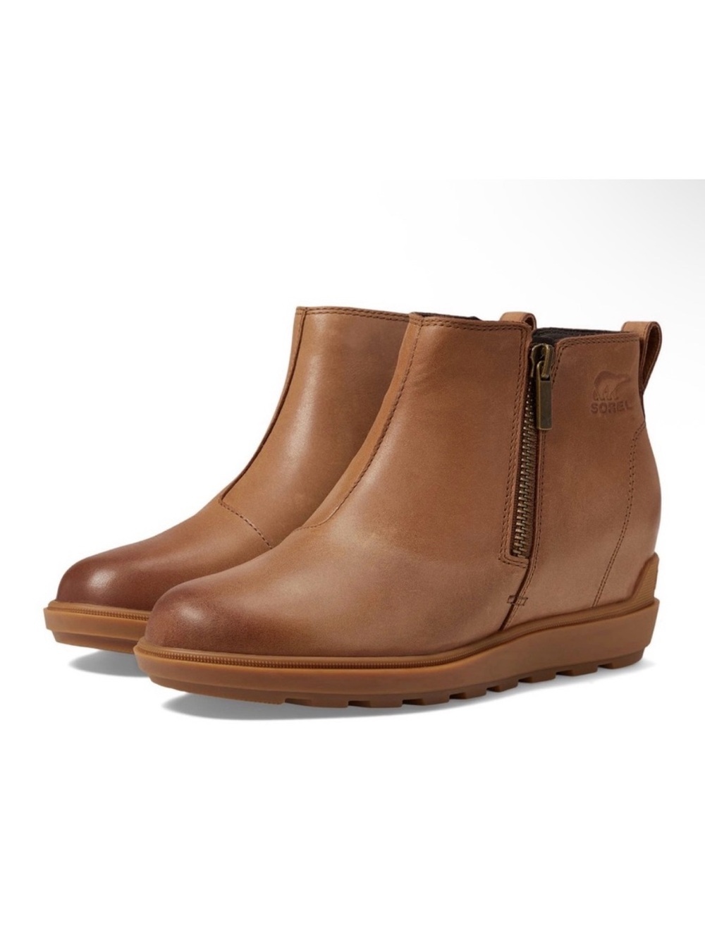 Sorel Evie II Zip Booties – Size US 9.0 | Velvet Tan Waterproof Ankle Boots